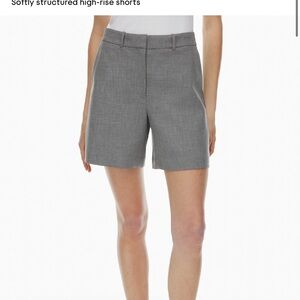 Aritzia Babaton AGENCY Gray Tailored Shorts